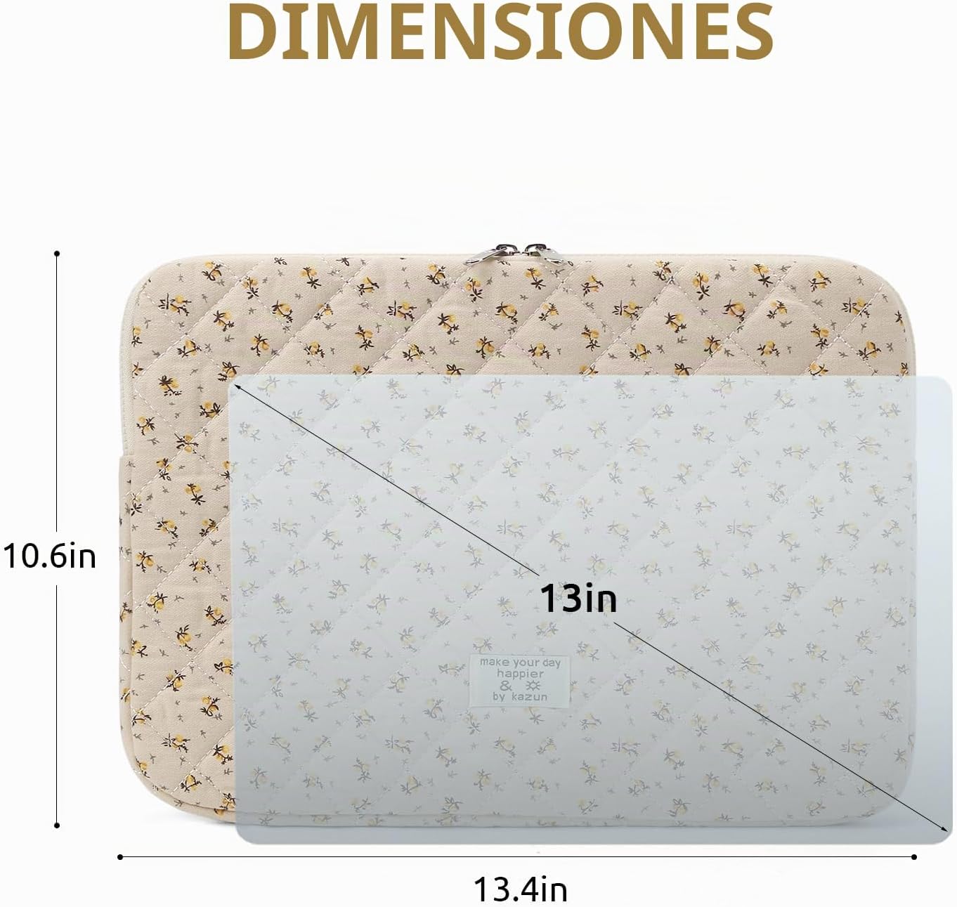 Funda Puffy para Laptop de 13-15.6 Pulgadas, Linda Funda Protectora...