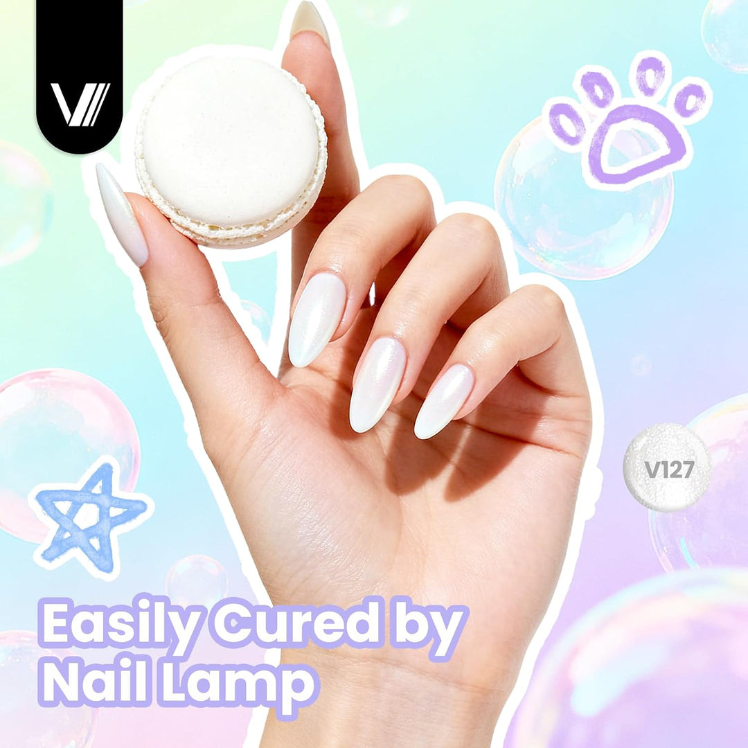 VANREESA Juego de 24 esmaltes de uñas de gel pastel, 21 colores, es...