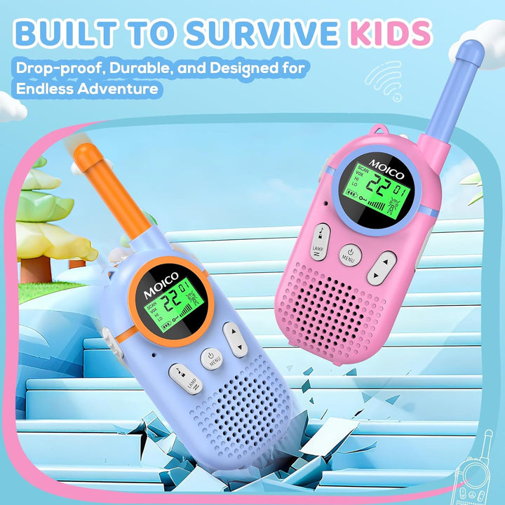 MOICO Juguetes para niños y niñas de 3 a 12 años, Walkie Talkies re...