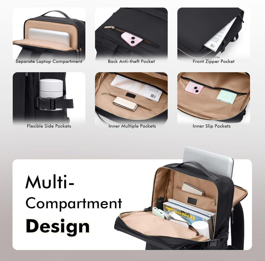 GOLF SUPAGS Elegante mochila para computadora portátil para mujer,...