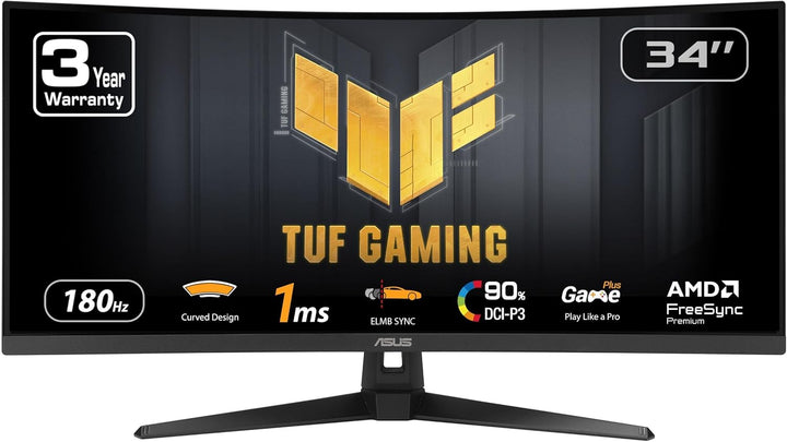 ASUS TUF Gaming VG34VQ3B \u2013 Monitor curvo ultraamplio de 34\u20...