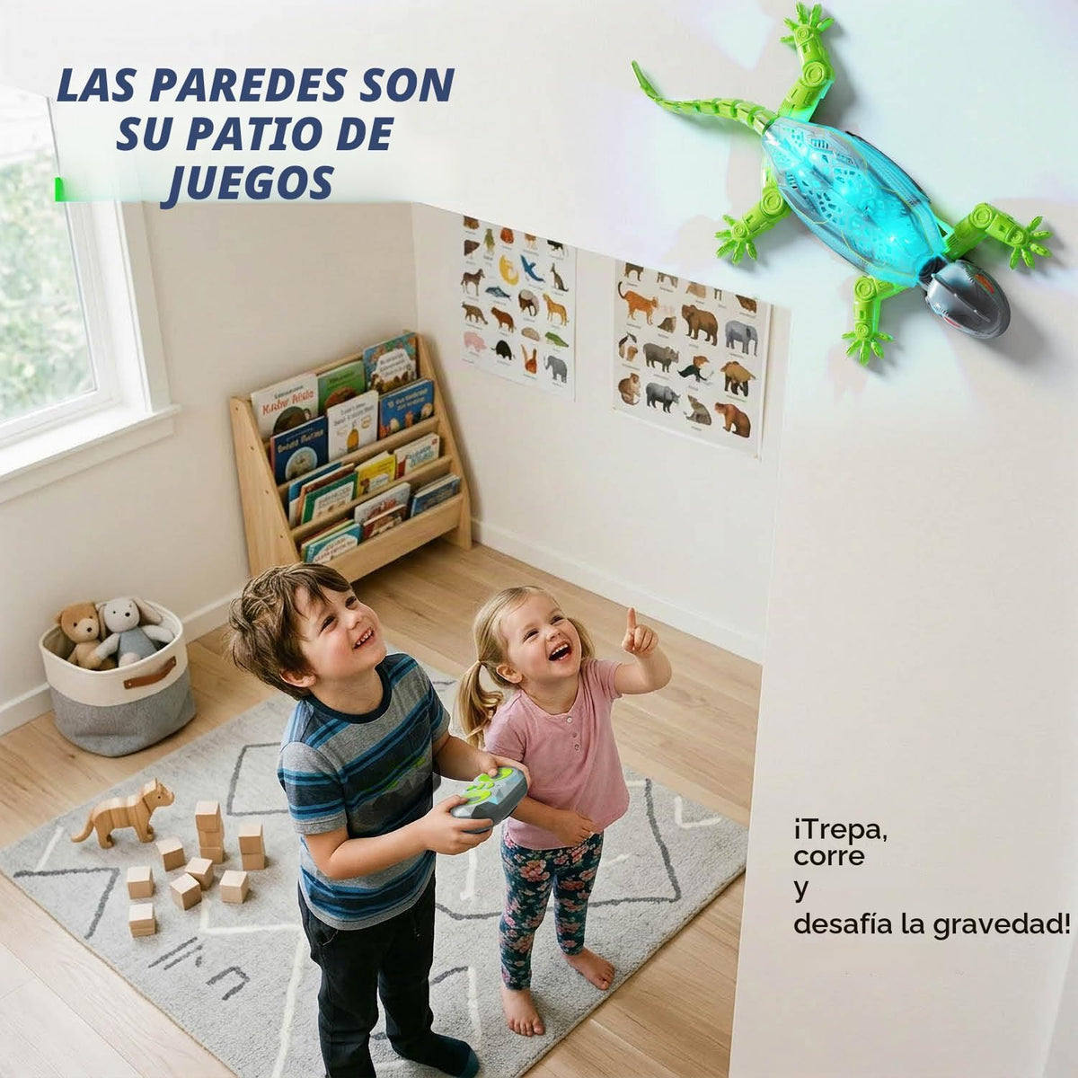 Gecko de pared con control remoto - Regalos para niños y niñas de 4 a 10