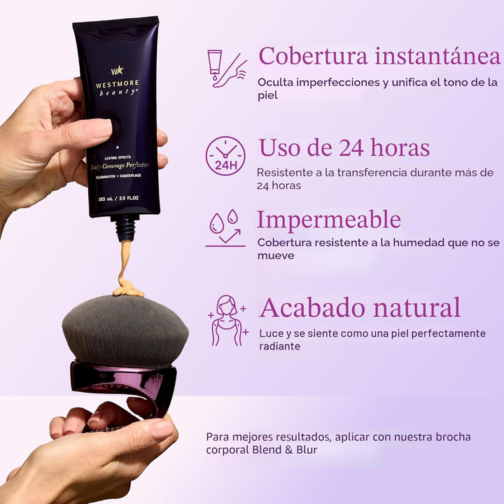 Westmore Beauty - Perfeccionador de cobertura corporal de 3.5 onzas...