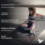 EliteSRS Jumps Premium - Alfombrilla antideslizante de gran formato para entrenamiento en casa, adecuada para todas las superficies