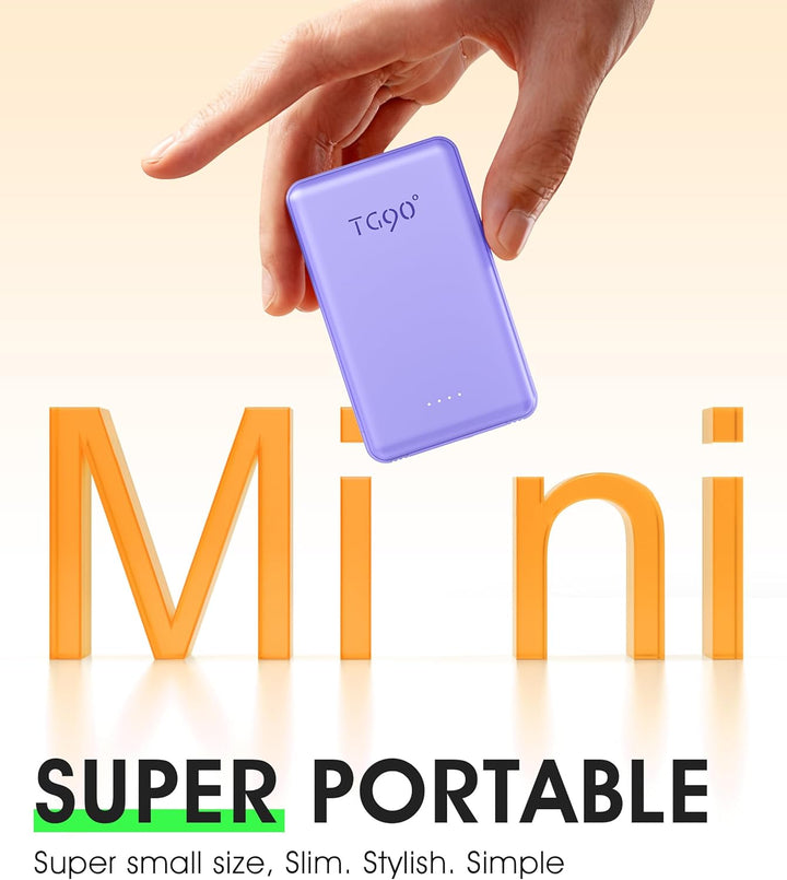 TG90° Cargador portátil de 5000 mAh con enchufe y cables de pared d...