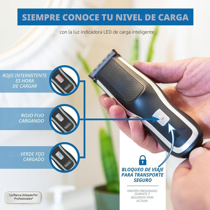 Wahl Clipper Autocorte Pro de Iones de Litio, Cortapelo Inalámbrico...
