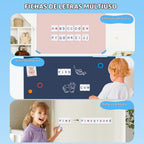 JoyCat Azulejos magnéticos de letras 234PCS, alfabeto, tablero magnético de