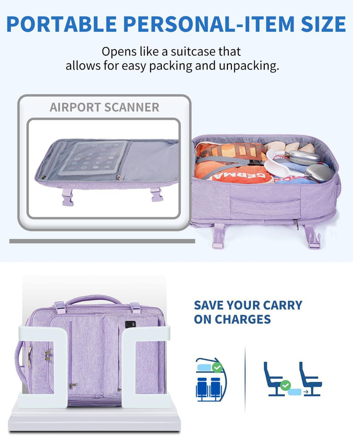 WANDF Mochila de viaje para Spirit Airlines bolsa de artículos pers...
