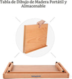 Mesa caballete de dibujo de madera con 5 posiciones para dibujo y bocetado