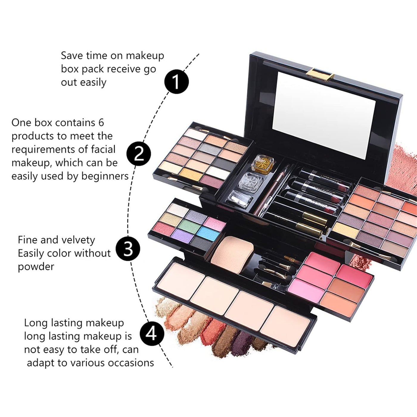 Pure Vie Juego de maquillaje todo en uno de 54 colores para regalo...