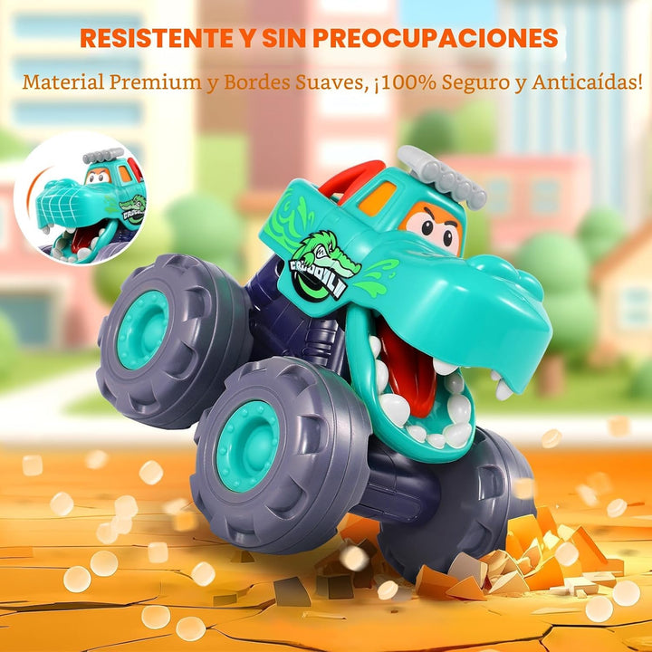 OCATO Juguetes de auto para niños de 1 año, camión monstruo de jugu...