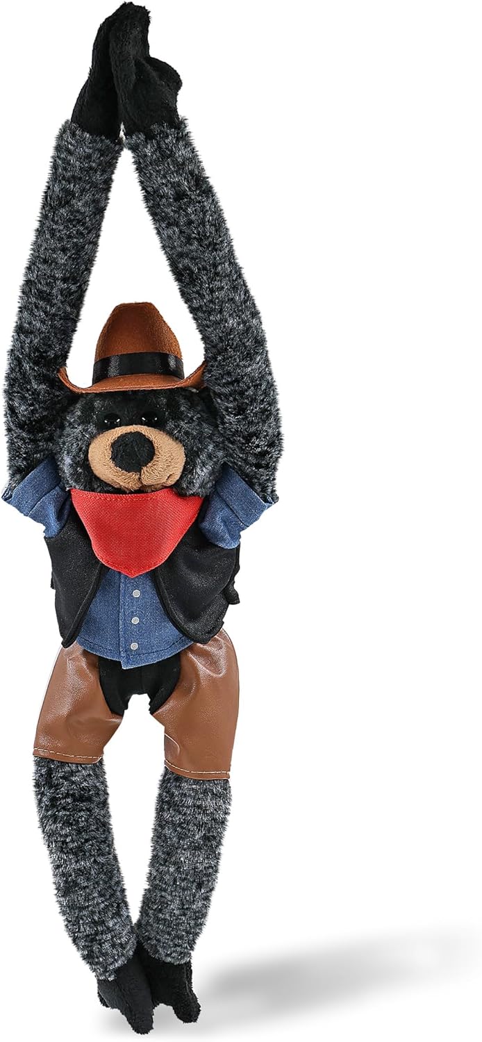 DolliBu Long Arms - Peluche de oso negro con