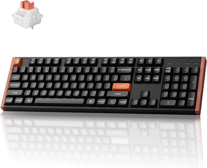 Keychron K10 HE - Teclado de efecto Hall, interruptor magnético roj...
