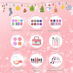 Set de Maquillaje Infantil de 57 Piezas para Niñas, Set de Maquillaje Real Lavable para Niñas Pequeñas