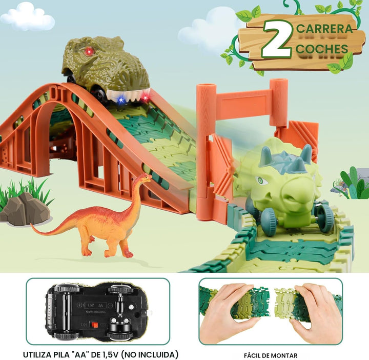 GIAT Juguetes de Pista de Dinosaurios - Los Mejores Regalos de Cump...