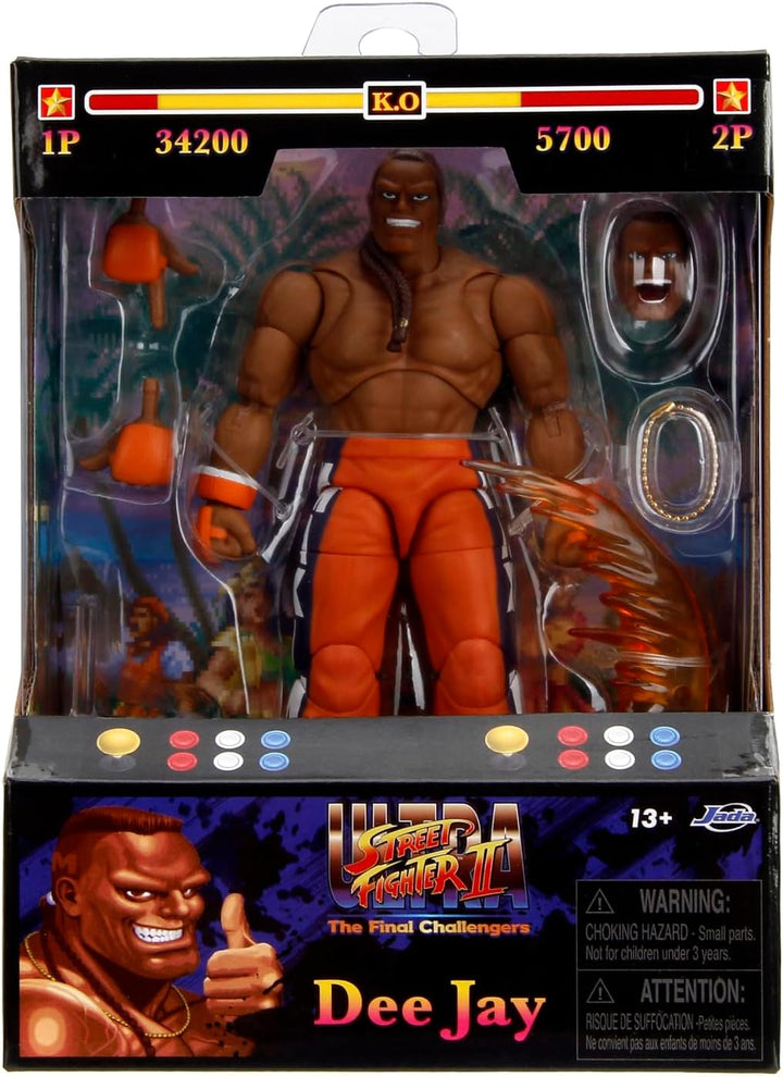 Jada Toys - Figura de acción de Street Fighter II Dee Jay Wave 3 -...