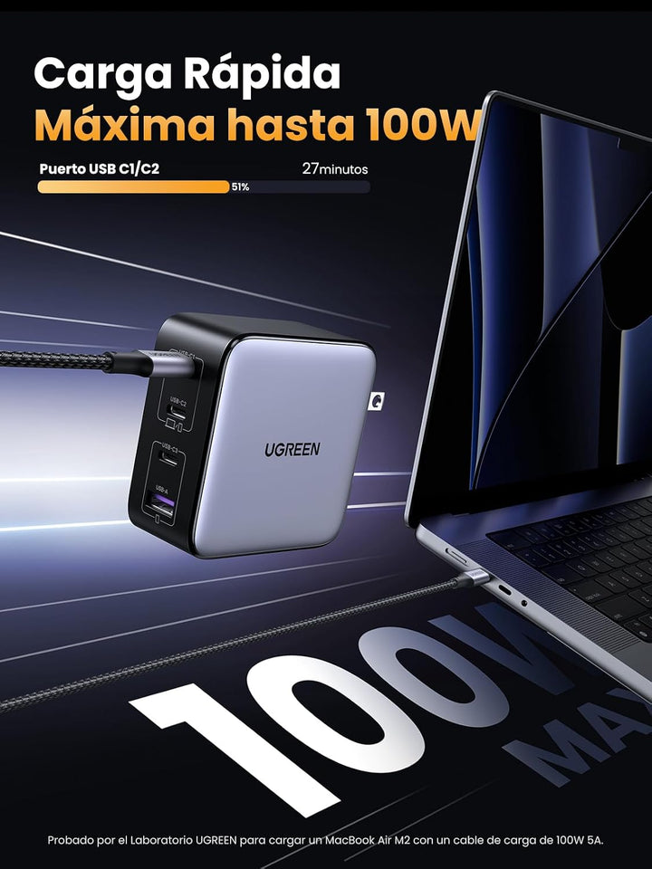 UGREEN Paquete de batería externa con cargador USB C de 100 W para...