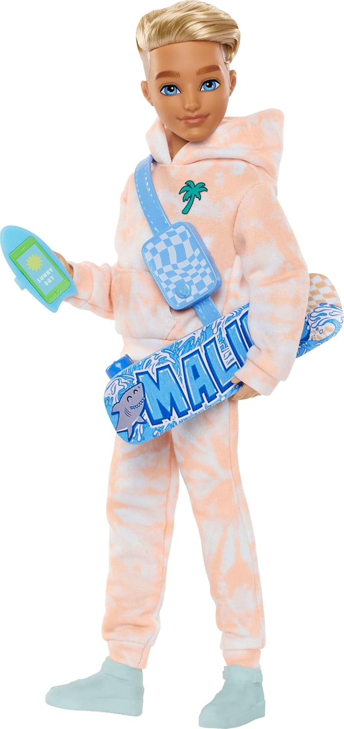 Muñeca Barbie Dream Besties y Accesorios, Muñeca Ken Posable de Mod...