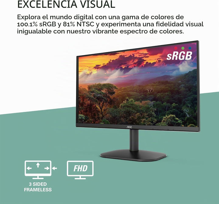 AOC 22B2HM2 Monitor LED Full HD de 22 pulgadas (1920 x 1080) 100Hz,...