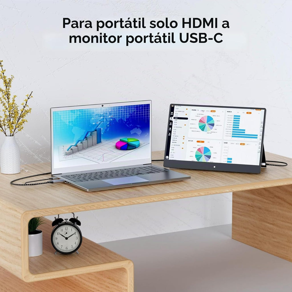 Cable adaptador HDMI a USB-C de 6.6 pies 4K60Hz para gafas y pantallas AR