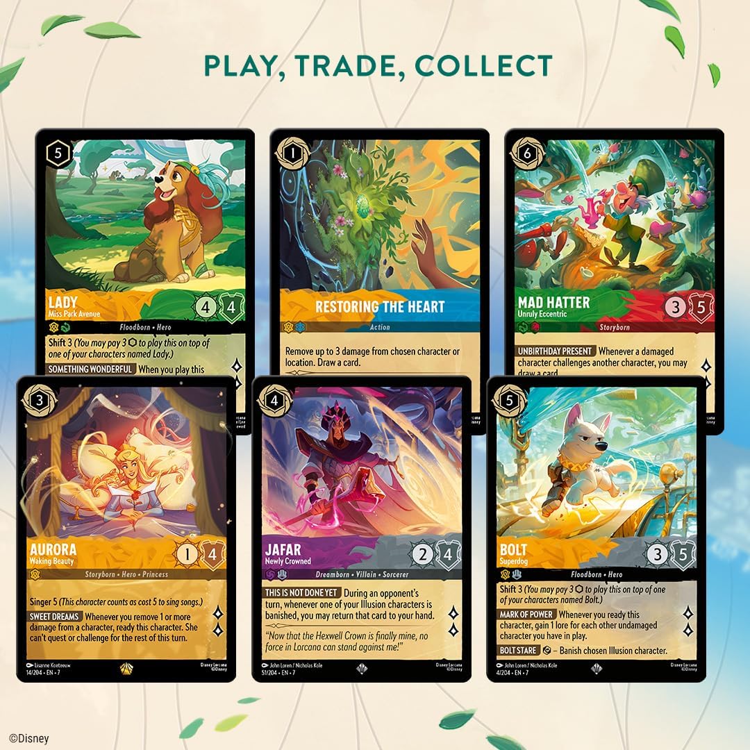 Ravensburger Disney Lorcana TCG: Archazia's Island Illumineer's Trove | Almacenamiento seguro de tarjetas | Incluye paquetes de refuerzo y guía completa | Obras de arte originales de Disney | A partir