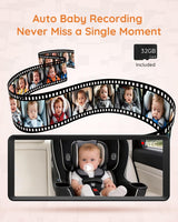 Babyvue BV3 MAX Monitor de bebé con cámara dual para automóvil con...