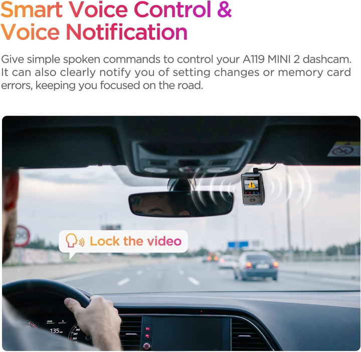 VIOFO Dash Cam A119 Mini 2 sensor STARVIS 2 2K 60 fps/HDR
