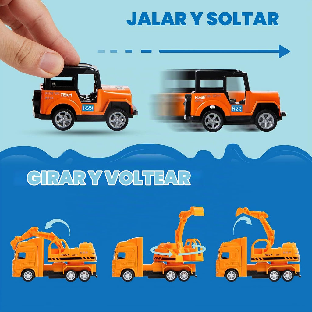 JOYIN 20 piezas de coches de juguete de metal fundido, juguetes de coche a granel, juego de vehículos para niños, recuerdos de fiesta para niños, adornos para pasteles, rellenos de calcetines, autos