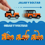 JOYIN 20 piezas de coches de juguete de metal fundido, juguetes de coche a granel, juego de vehículos para niños, recuerdos de fiesta para niños, adornos para pasteles, rellenos de calcetines, autos