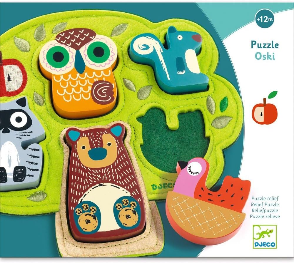 Djeco oski Madera y fieltro Puzzle