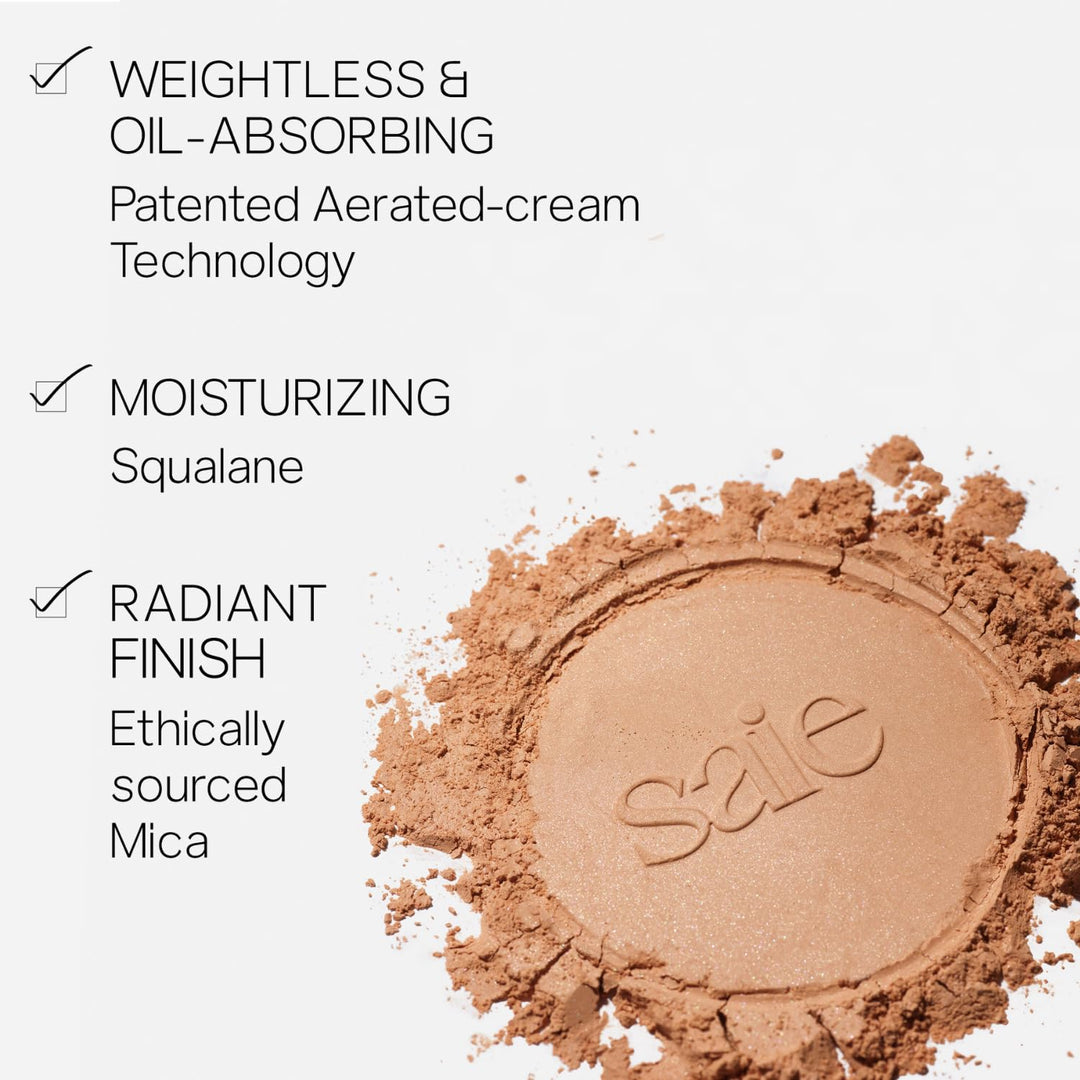 Saie Airset Radiant Loose Setting Powder - Polvo facial ligero para...