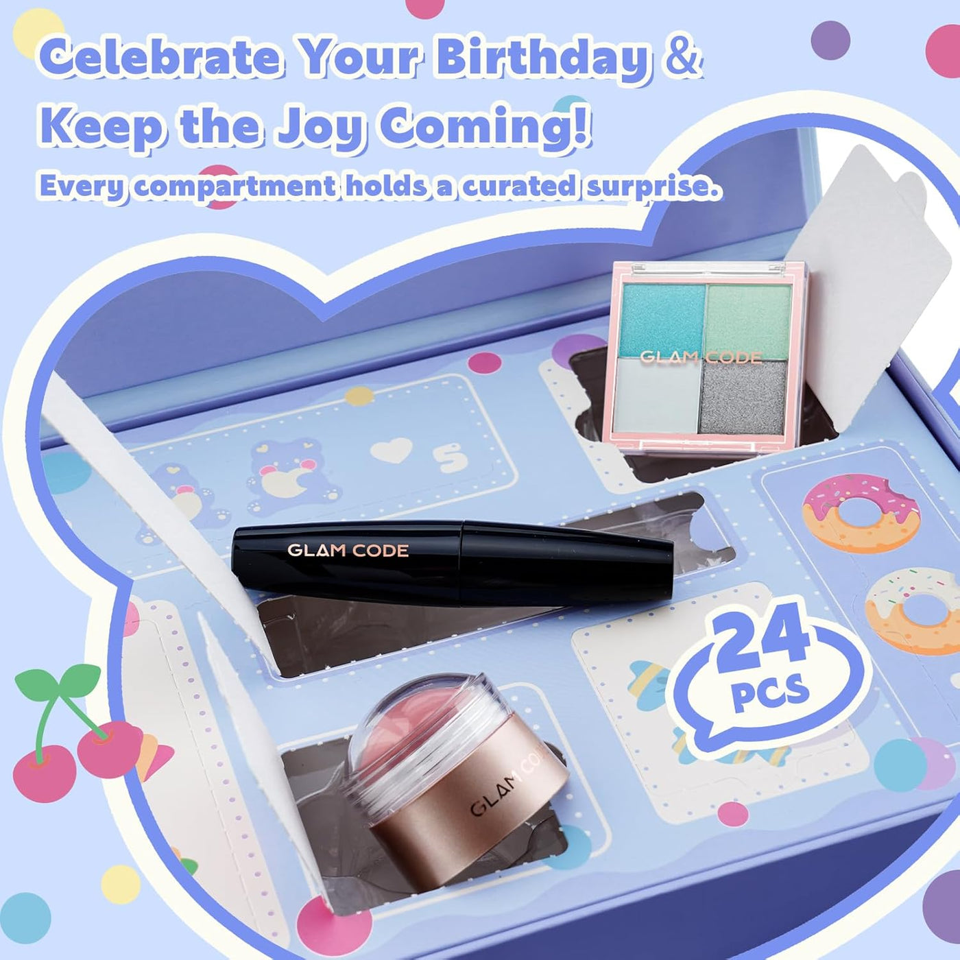 Glam Code Calendario de Adviento de maquillaje de 24 días 2025, jue...