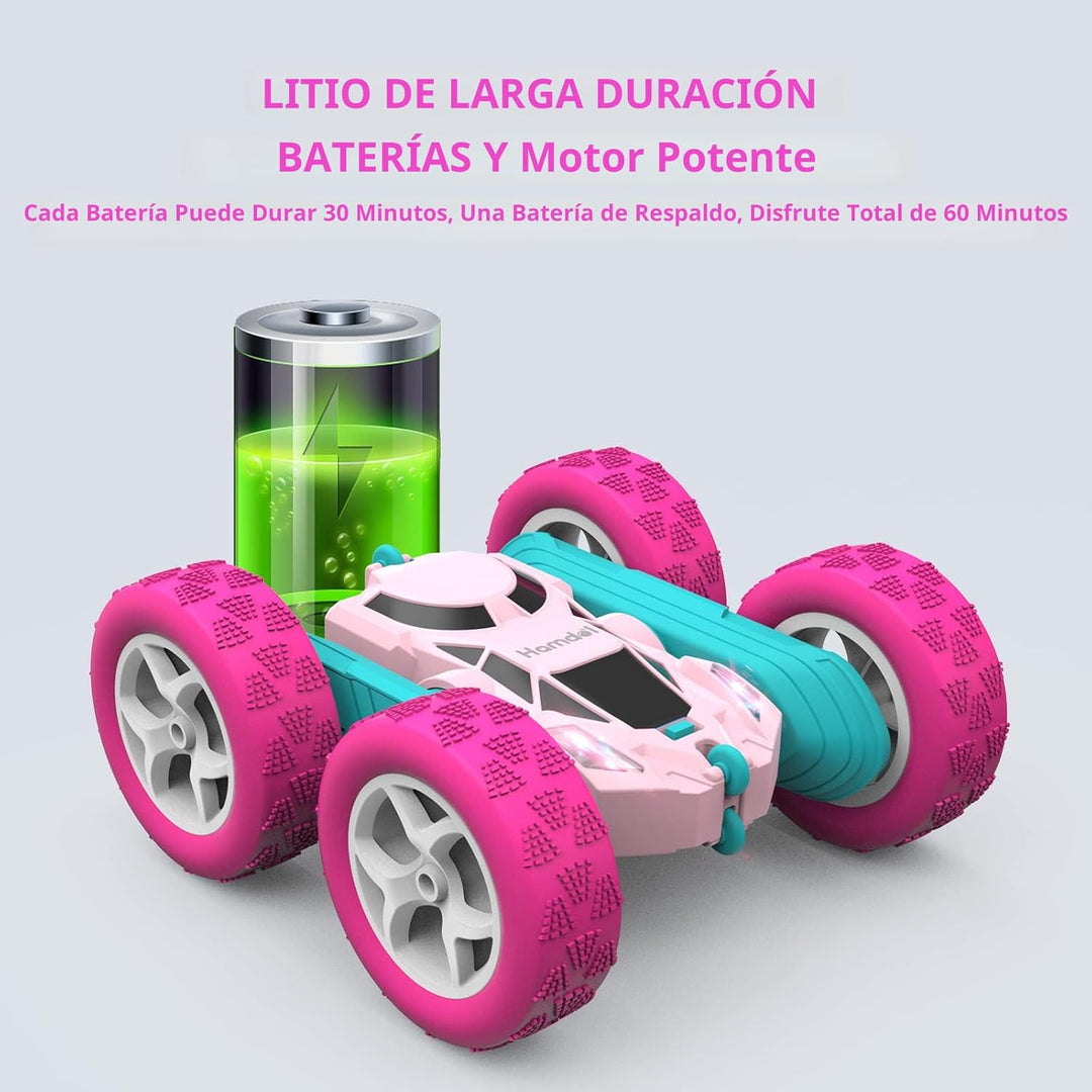 Auto a control remoto para niñas, auto a control remoto rosa de dob...
