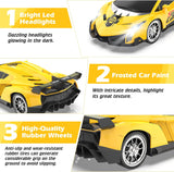 Growsland Coche de control remoto, autos RC para niños 1:18, auto e...