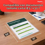 Staples Bolsas de laminación térmica, tamaño carta, 3 mil, 200/paquete