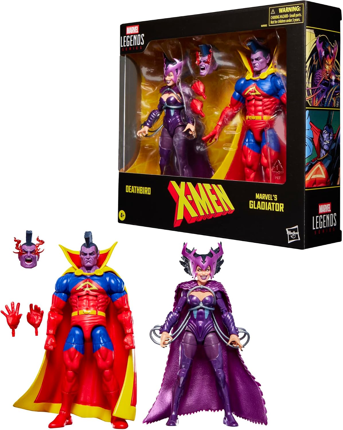 Marvel Legends Series X-Men Deathbird & Marvel's Gladiator, paquete de dos