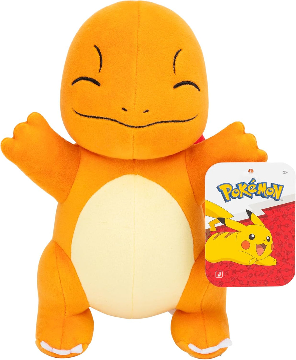 Pokemon Charmander - Peluche suave de 8 pulgadas con detalles auténticos