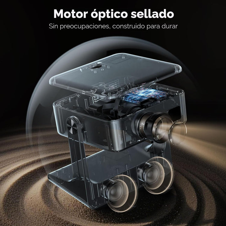 Proyector para exteriores 4K [Google TV integrado\/soporte giratori...