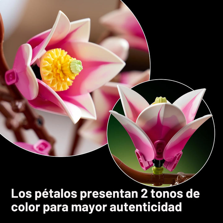 LEGO Botanicals Magnolia Branches - Juego de construcción para adul...
