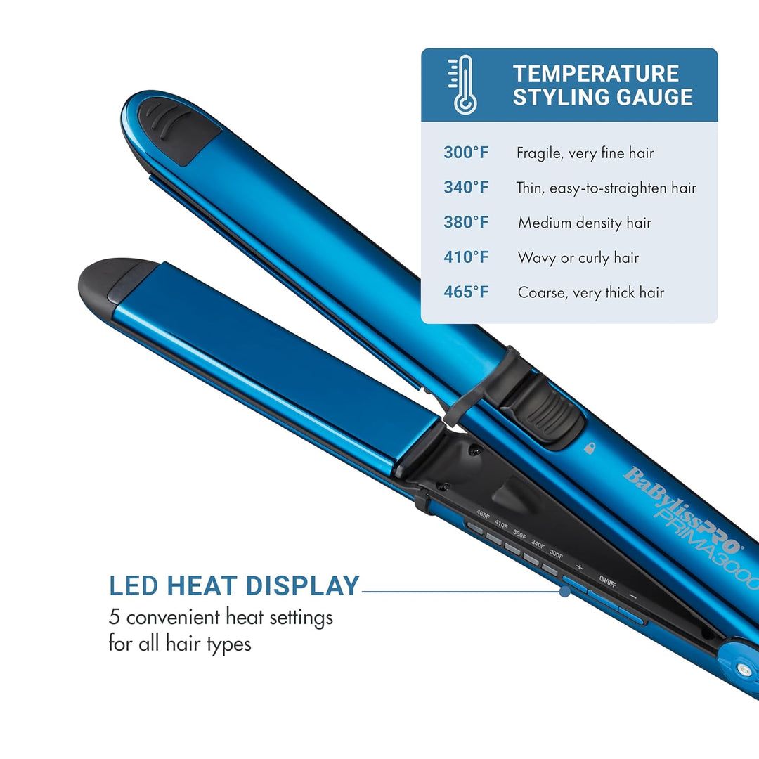 BaBylissPRO Nano Titanium Prima Ionic Hair Straightener \u2013 Prof...