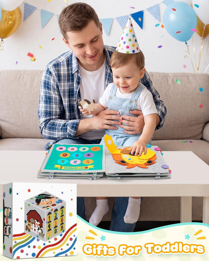 Libro de actividades para niños pequeños, tablero de actividades Mo...