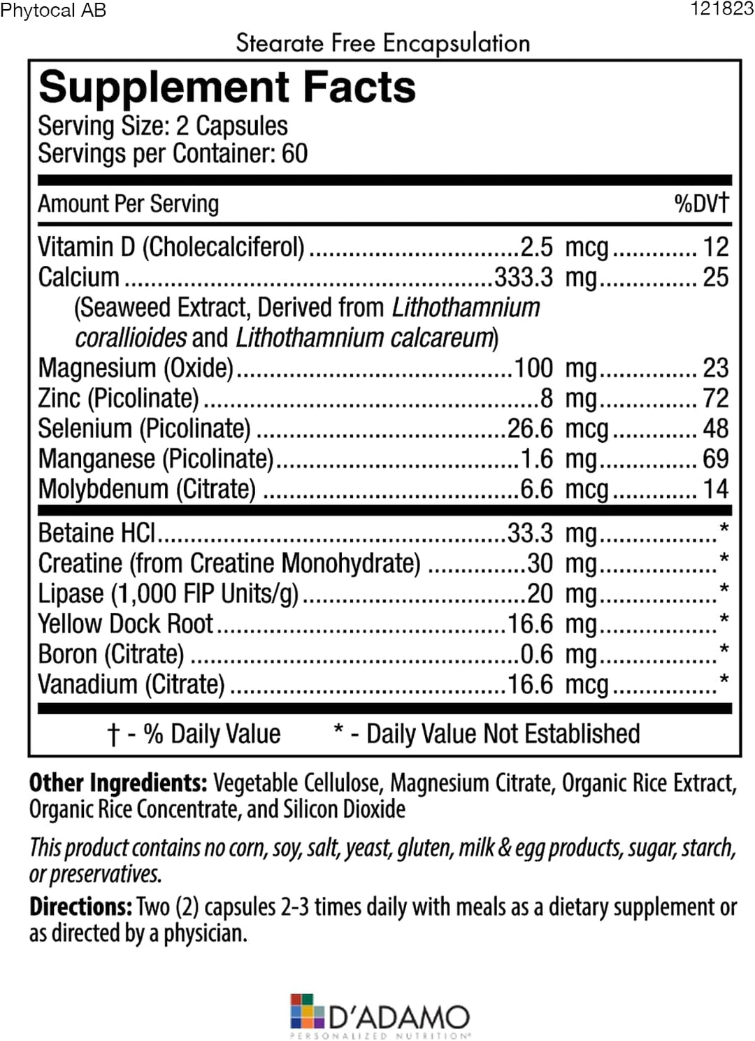 D'Adamo Personalized Nutrition - Pila de salud óptima (tipo de...