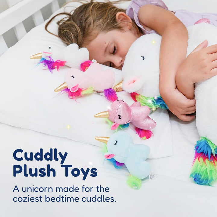 Animales de peluche de unicornio PixieCrush para niñas, juego de 5...