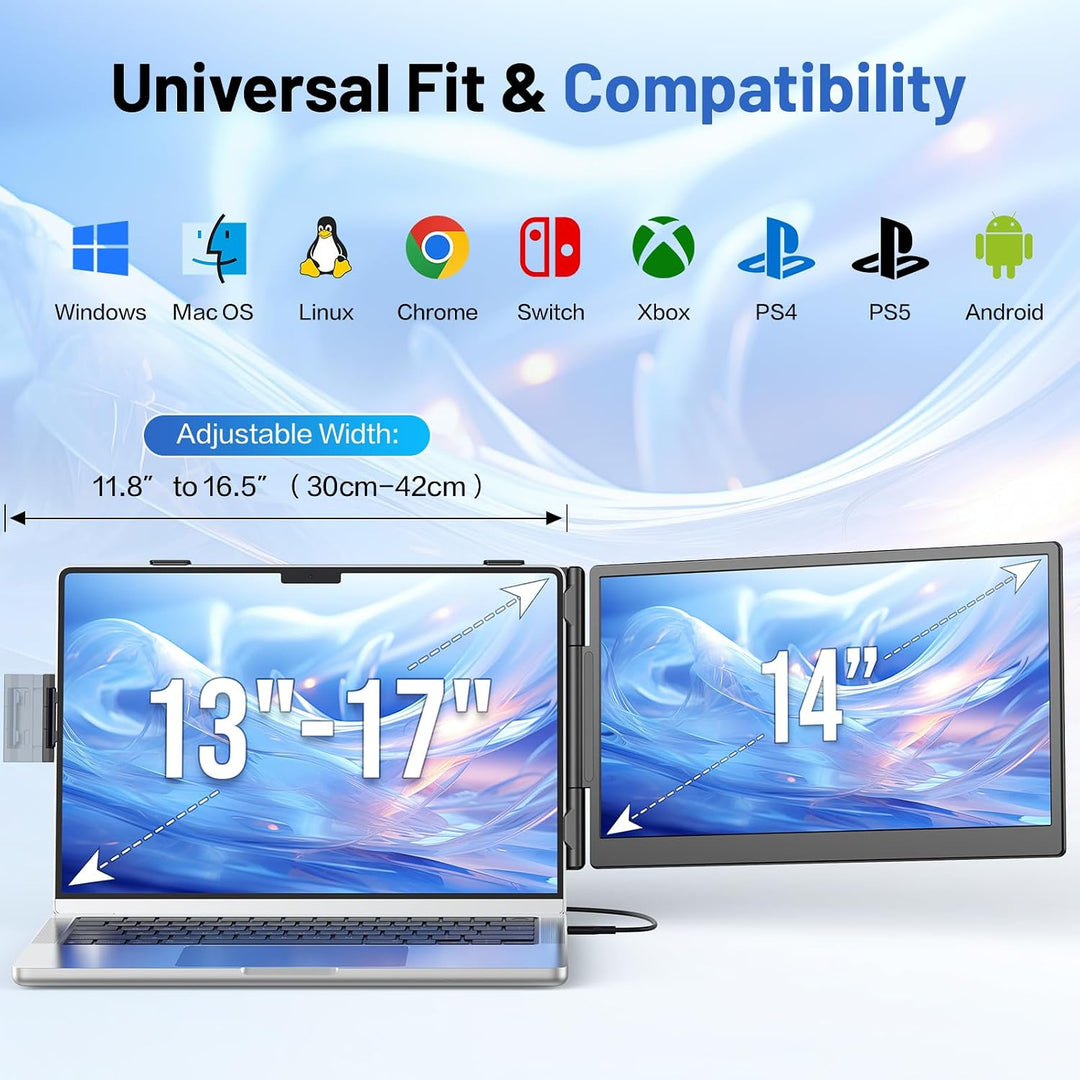 Anyking Extensor de pantalla para laptop, monitor portátil FHD 1080...