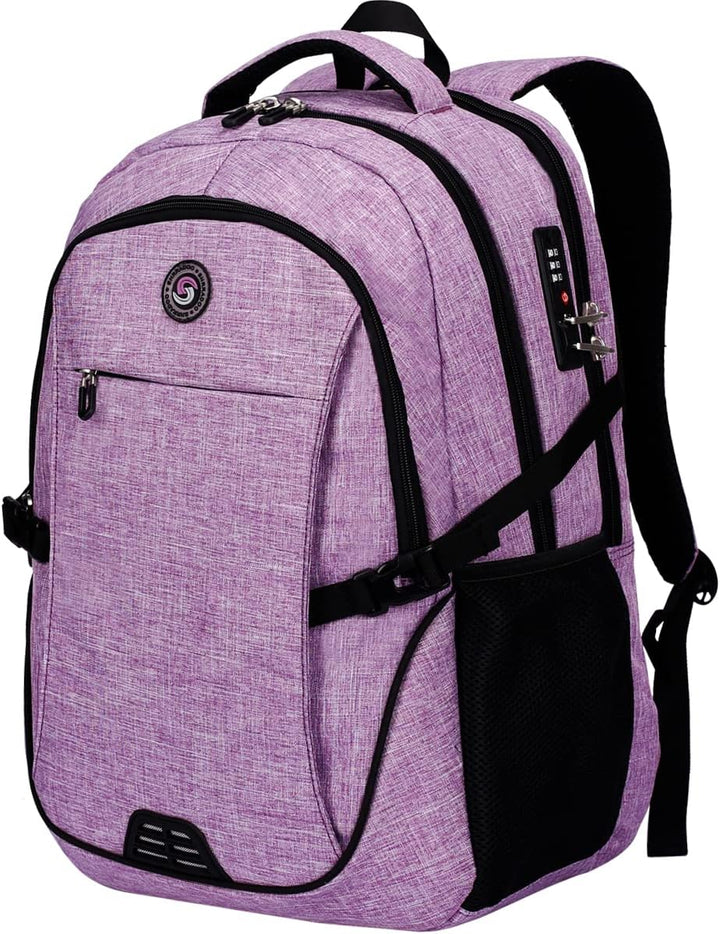 SHRRADOO Mochila antirrobo para portátil, mochilas de viaje con pue...