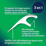 DenTek Triple Clean Picos de hilo dental de limpieza avanzada, hilo...