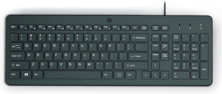 HP Teclado con cable 150 tamaño completo teclado con