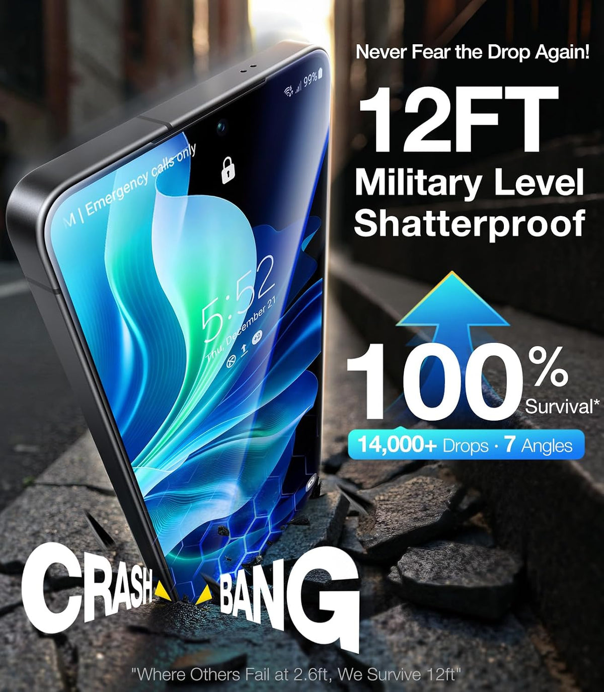 UltraGlass 9H+ Armor - Protector de pantalla de privacidad para Samsung