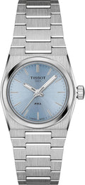 Tissot PRX, cuarzo suizo, 0.984 en, esfera azul hielo, reloj para mujer