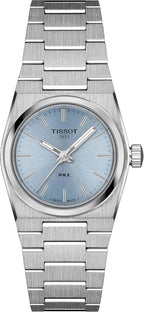 Tissot PRX, cuarzo suizo, 0.984 en, esfera azul hielo, reloj para mujer